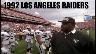 Nfl presents the 1992 oakland raiders yearbook learn that years
history https://en.wikipedia.org/wiki/1992_los_angeles_raiders_season
these videos are from a...