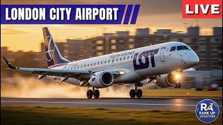 🔴LIVE London City Airport Plane Spotting | Steep Approach & Climbs | LCY 24/02/26