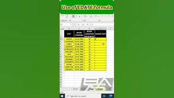 EDATE formula Blow Your MInd🤯#exceltips #excelforbeginners #exceltutorialhindi #computereducation