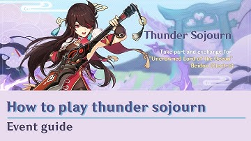 How to play Thunder sojourn event || Voyage prep Quest || Genshin impact guide