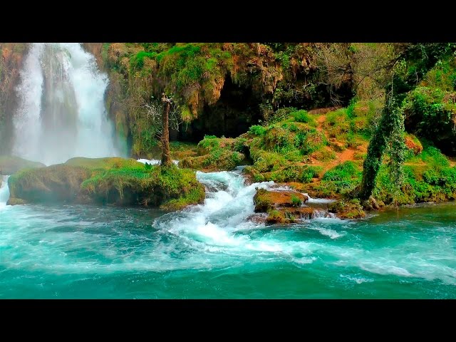 Relaxing Music with Nature Sounds - Waterfall HD class=