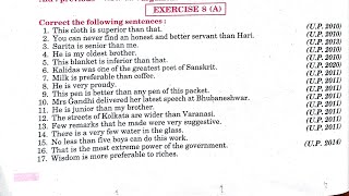 Celebrity Exercise 8A class 12 | Syntax class 12 up board | this cloth is superior than that | Net Worth