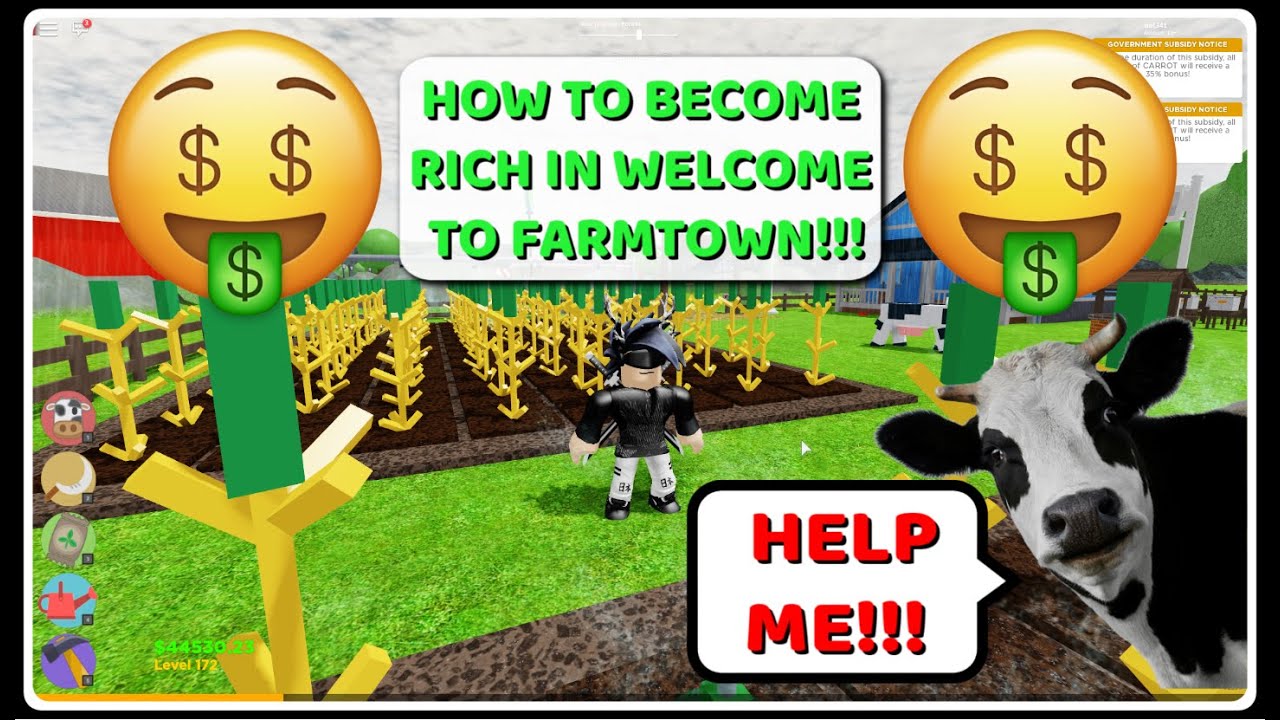 Roblox Welcome To Farmtown Get Rich Quick Tutorial Youtube - farm town roblox music