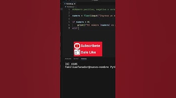 Verificar si un Número es Postivo, Negativo o Cero | Python #VSCode #Programación #else #condicional