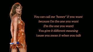 Honey - Taylor Swift (Lyrics)