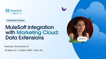 MuleSoft integration with Marketing Cloud Data Extensions and Journeys