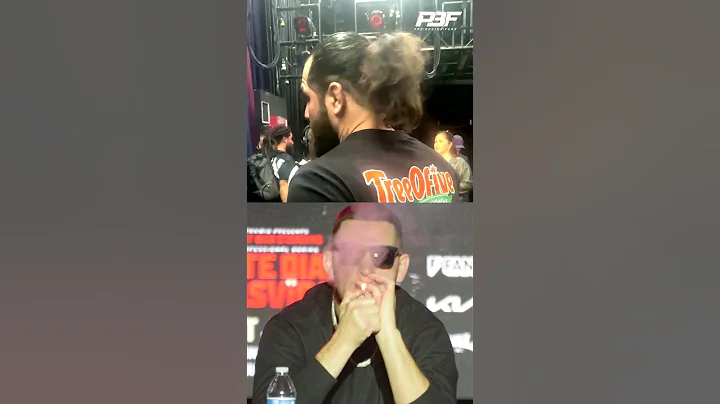 JORGE MASVIDAL REACTS TO NATE DIAZ SMOKING WEED DURING THEIR PRESS CONFERENCE #Shorts