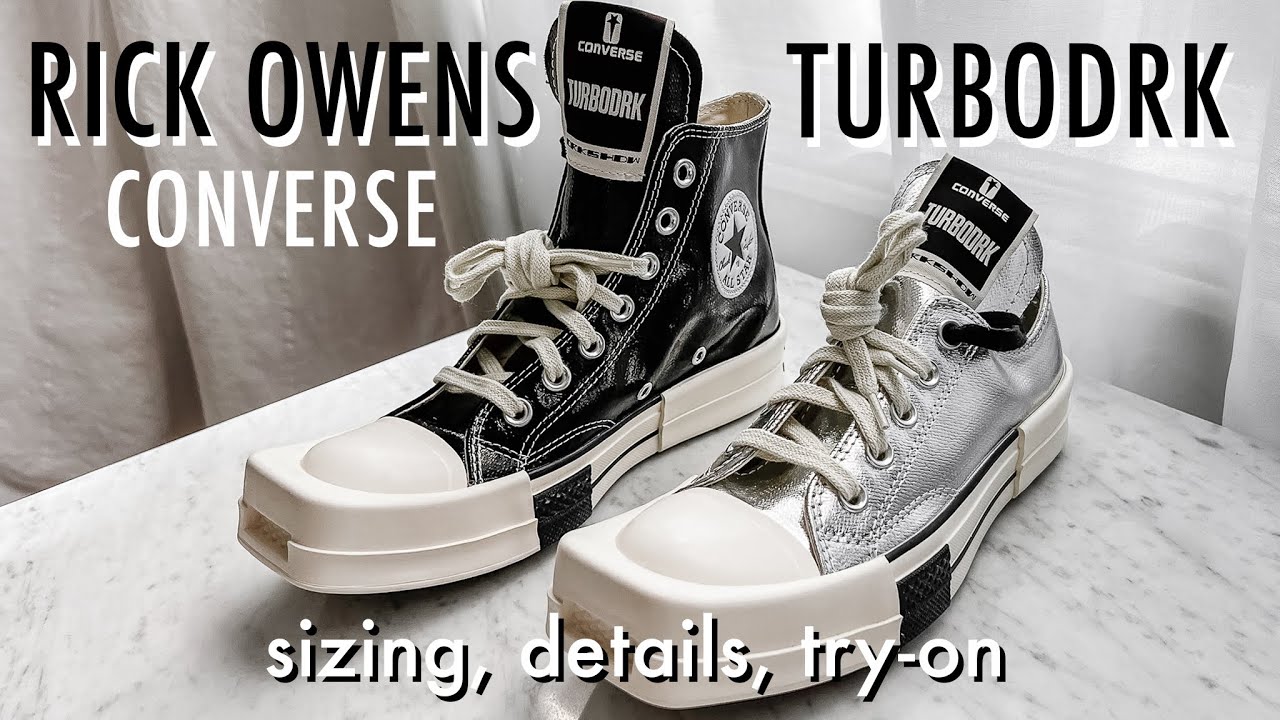 RICK OWENS DRKSHDW × CONVERSE TURBODARK | blog.speedy.io