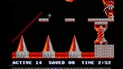 Lemmings (NES) fun level 15 solution