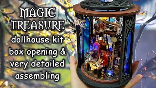 Box Opening And Very Detailed Assembling The Mysterious Dark Night Diy Miniature Dollhouse Kit