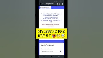 IBPS PO RESULT OUT | MY RESULT 🥵😳😱 #ibps #bankingexam #sbipo #trending #shorts