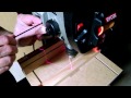 Aligning Laser Crosshairs on a Drill Press