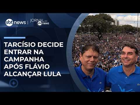 Tarcísio decides to join the campaign after Flávio catches up to Lula | #JornaldoSBTNews