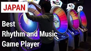 Some of the Best Rhythm and Music Game Player🎵 Round 1 in Osaka game center【音ゲー】ゲーセン