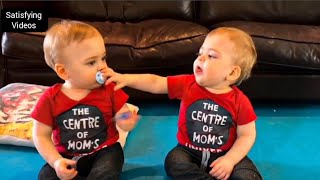 Twins Fight Over A Pacifier | Babies Fighting Over Pacifier | Twins Fighting #twinbabies