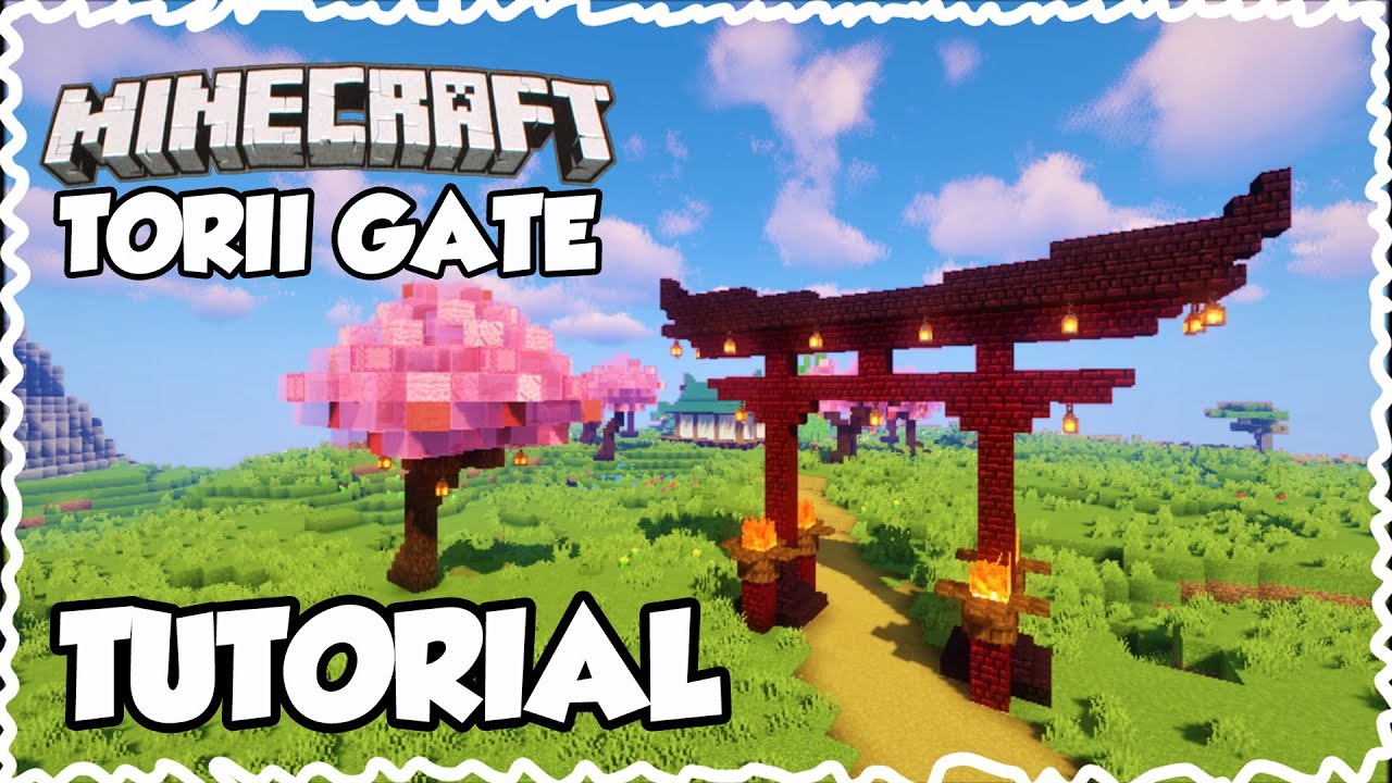 Japanese Torii Gate Minecraft - Easy japanese torii gate tutorial (how ...