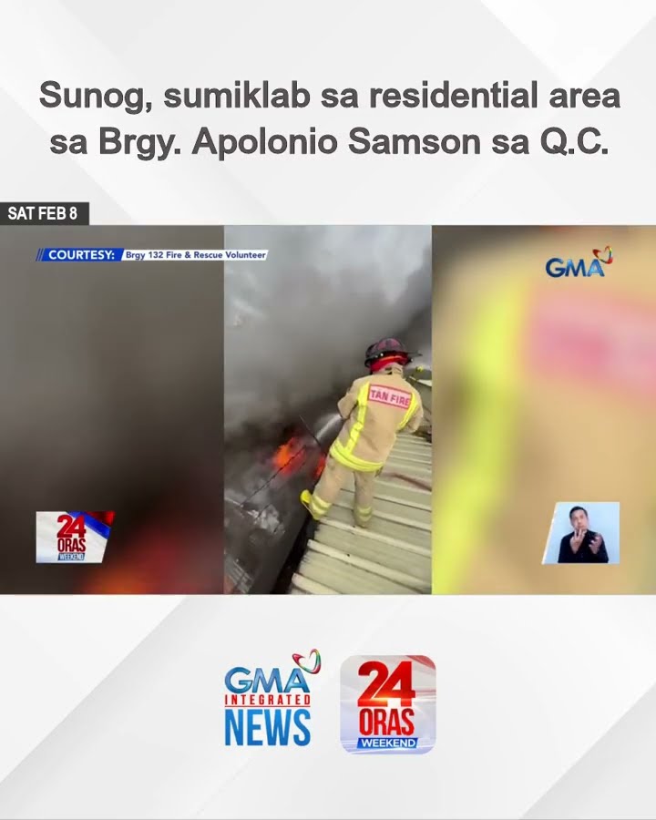 Sunog, sumiklab sa residential area sa Brgy. Apolonio Samson sa Q.C. | 24 Oras Weekend