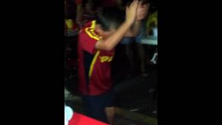Celebración Eurocopa de 2012 Pablo bailando