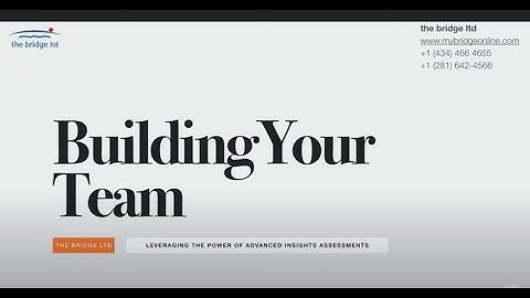 Data Driven Team Building