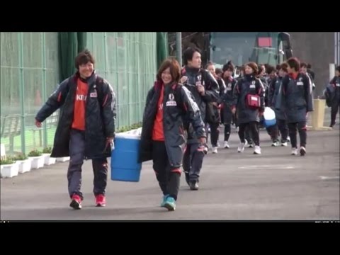 2012.02.12なでしこジャパン、なでしこチャレンジ合同合宿in和歌山2日目宮間あや、川澄奈穂美、近賀ゆかり、大野忍、矢野喬子、阪口夢穂、（吉良知夏）選手他