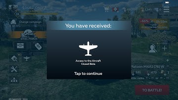Aircraft closed beta testing - war thunder mobile