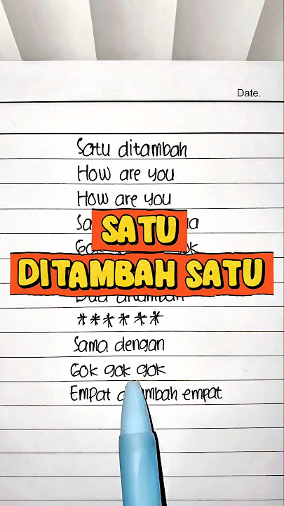 SATU DITAMBAH SATU How Are You - Uwa and Friends (Lyrics) || Viral Tiktok