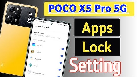 Poco X5 Pro 5G Phone me App lock kaise kare | how to set Applock in poco x5 pro | apps lock setting