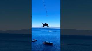 Crazy Rope Swing Back Flip! #Ropeswing #Shorts