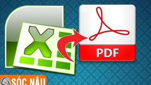 Cách chuyển file excel sang pdf