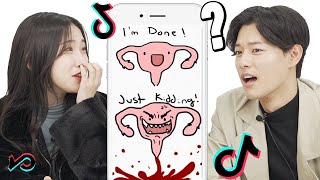 Koreans React to TikToks only GIRLS can understand!!! screenshot 5