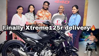 Hero xtreme125r delivery😍|| First self earned achievement❤️|| #newbike #xtreme #125cc #raider125