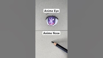Anime Eye Vs. Anime Nose - Cr SurajSinghart1 #shorts #drawing