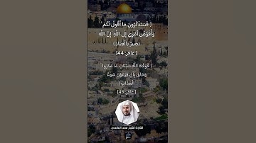 الآية (44-45) من سورة غافر//القارئ الشيخ سعد الغامدي.