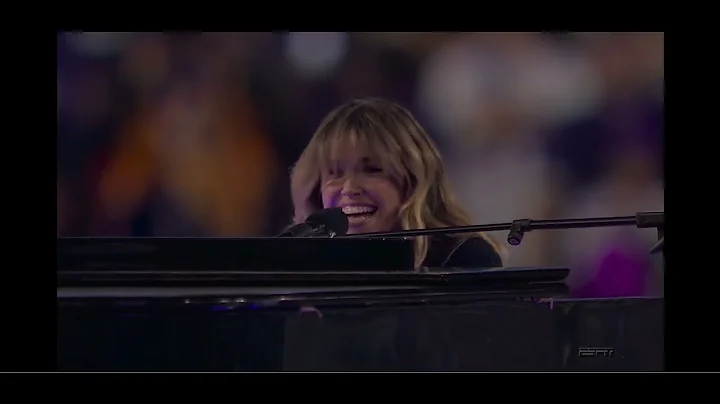 Rachel Platten performs "Fight Song" before L.A. Rams Playoff Game