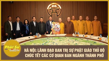 Hà Nội: Lãnh đạo Ban Trị Sự Phật giáo thủ đô chúc tết các cơ quan ban ngành thành phố