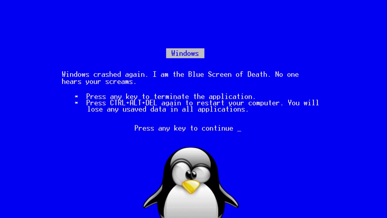 Linux gets its own Blue Screen of Death, and it seems more helpful