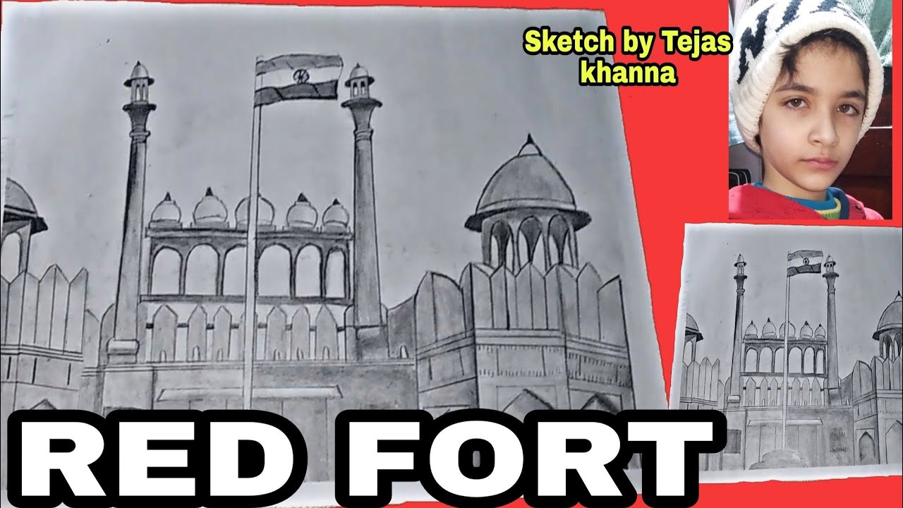 Red Fort in Delhi India · Creative Fabrica