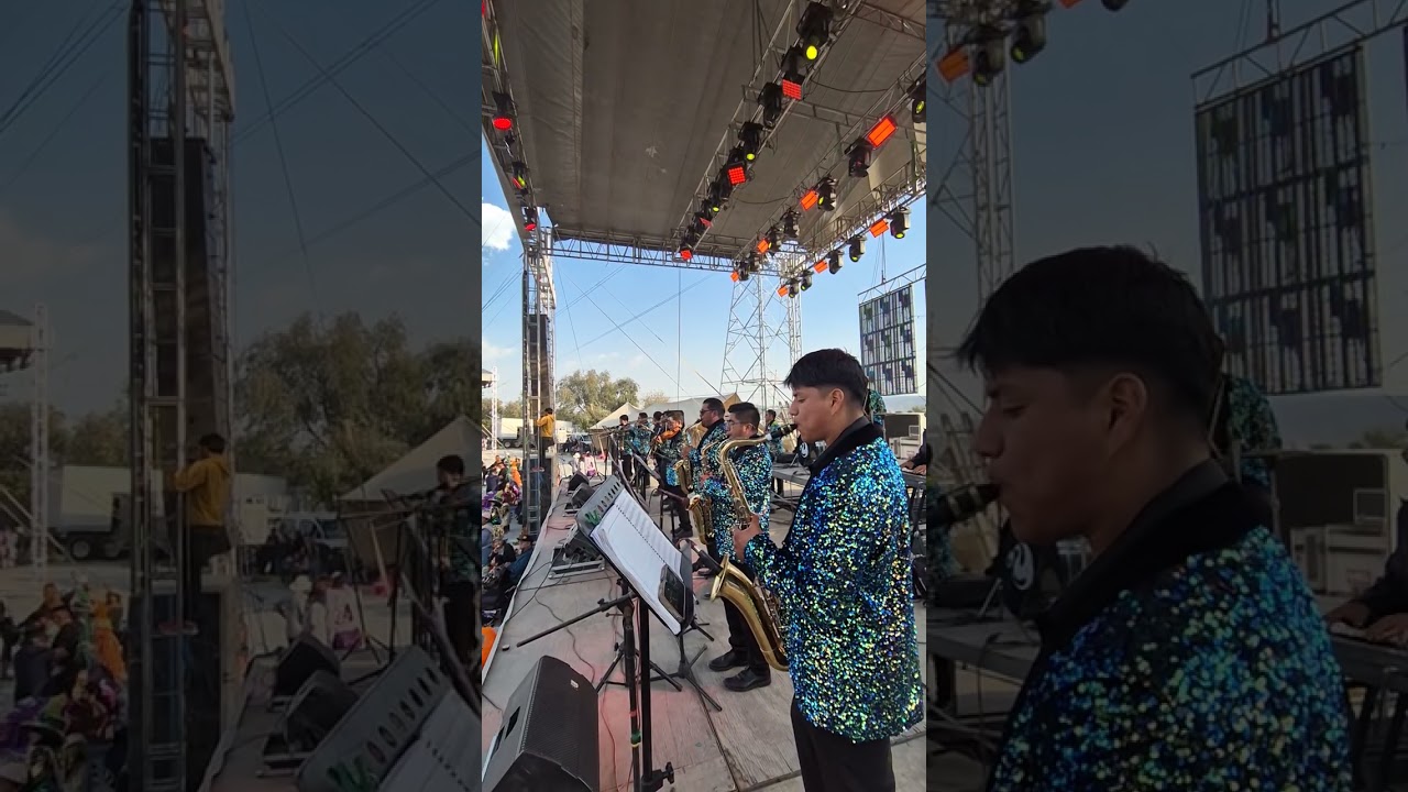 🎭Carnaval San Agustín Tlaxco 2026, el bailarin #4🎼Junior's VG Orquesta🎊🎉 Desde el escenario 🎸🎷🎹🤓