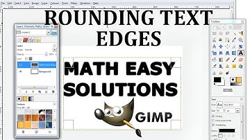 GIMP: Rounding Text Edges with the Gaussian Blur Function