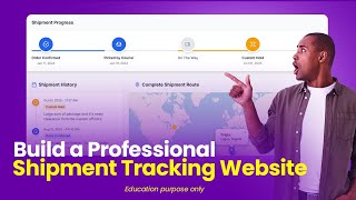 How to Build a Courier &amp; Logistics Tracking Website | Real-Time Shipment Tracker 2025
