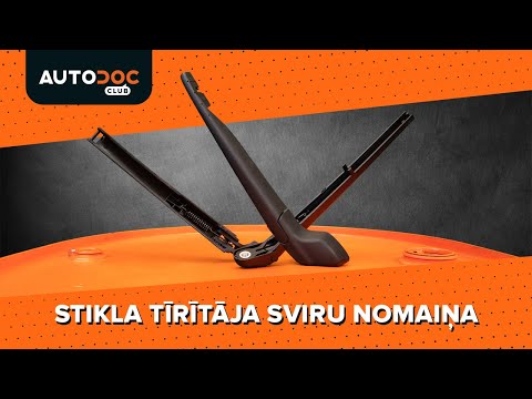 Video: Kā nomainīt stikla tīrītāja sviru?