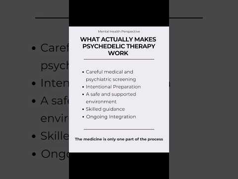 Psychedelic therapy is not just about the medicine