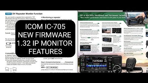 ICOM 705 - NEW DV REPEATER MONITOR - IP ADRESS LIST - REPEATERS