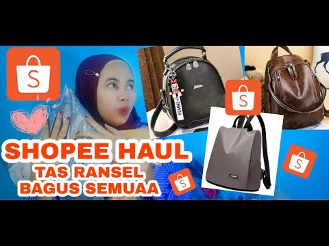 SHOPEE HAUL Backpack Tas Ransel Bagus & Berkualitas | Review + Giveaway | 12.12 Ransel yang keren-ke. 