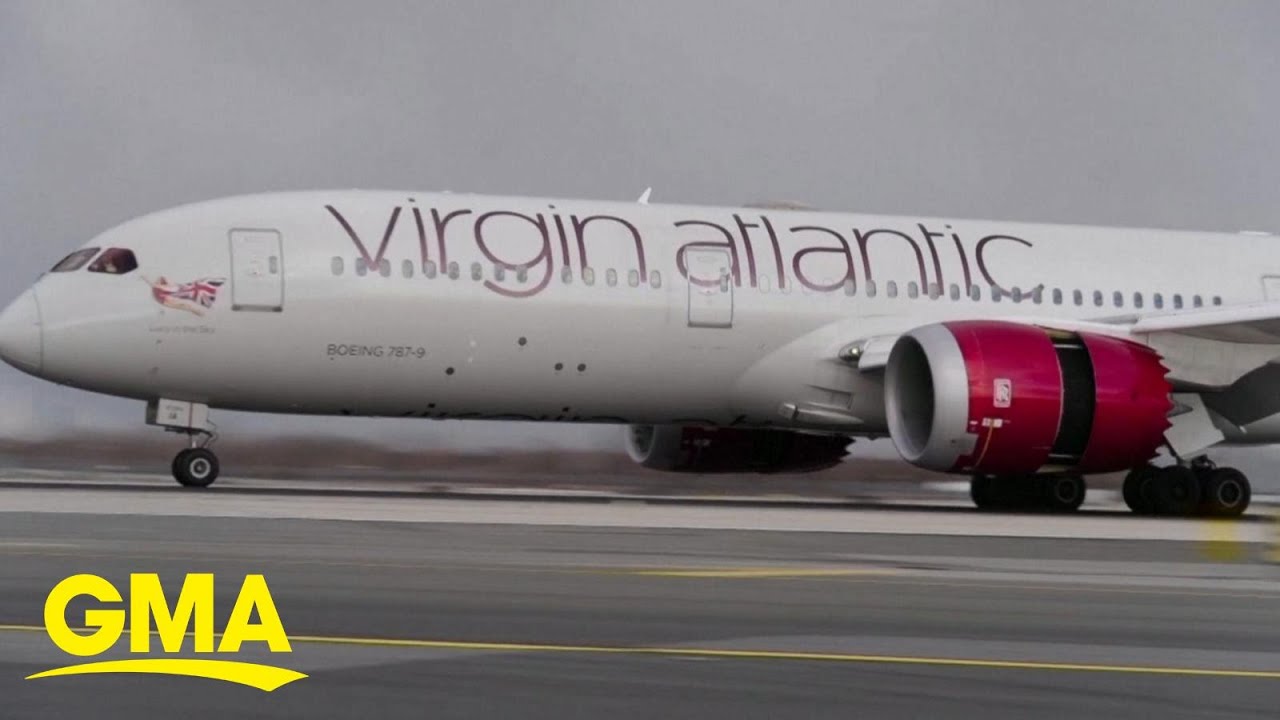 Virgin plane makes transatlantic flight using 100% sustainable