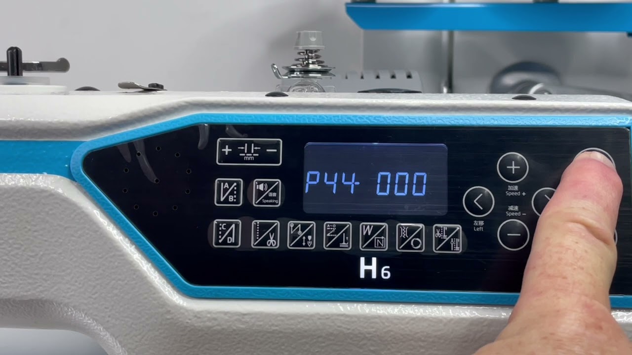 How To Change Voice Notification Volume On The JACK H6 Industrial Sewing Machine