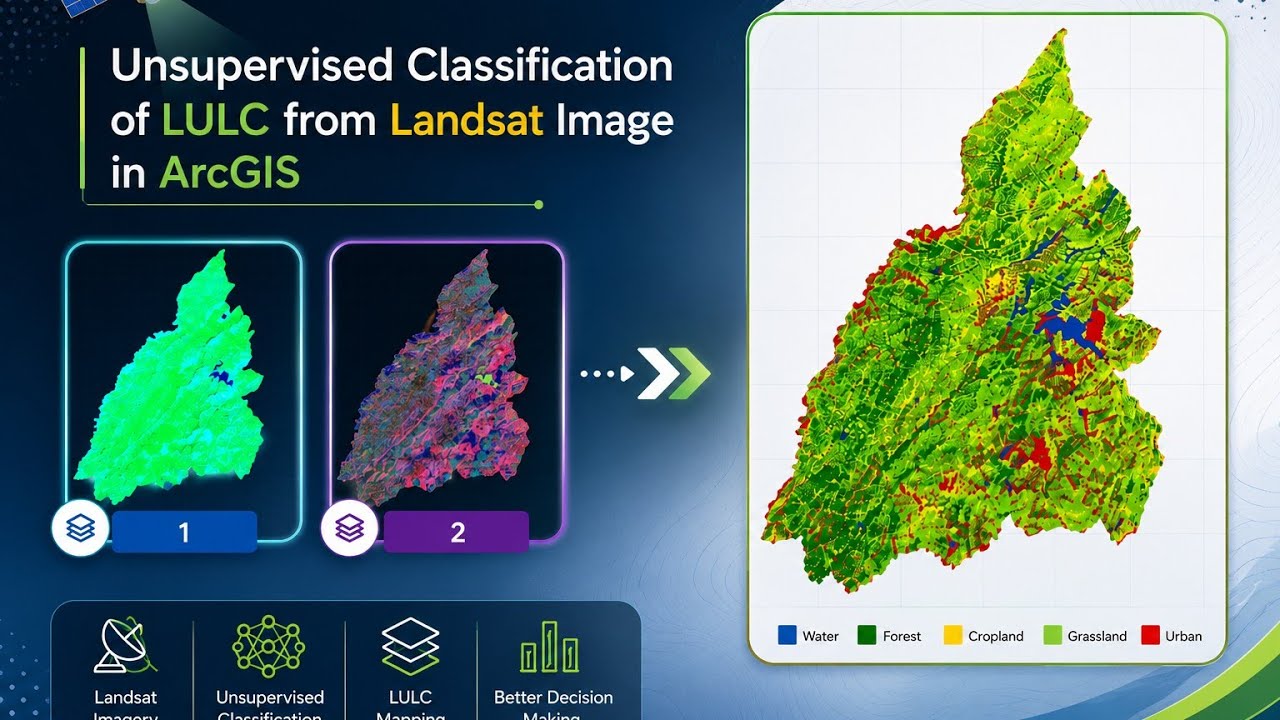 Unsupervised classification of Land Use Land Cover in Arc GIS of ...