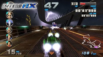 F-Zero AX (Upscaled 4K/60fps) - Lightning - Thunder Road  (Blue Falcon) Dolphin Emulator