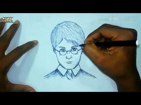 Amazing Drawing Harry Potter | Drawing Harry Potter for kids. - YouTube