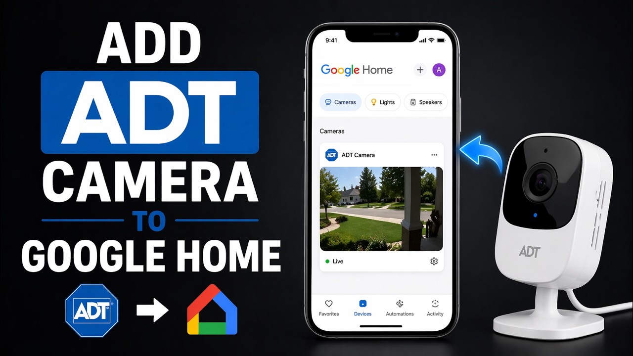 Adt Command Add Camera How to Add ADT Camera to Google Home | ADT Camera Google Home ...